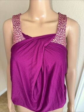 lululemon athletica Magenta Pink Patterned Strap Tank Top Size 4